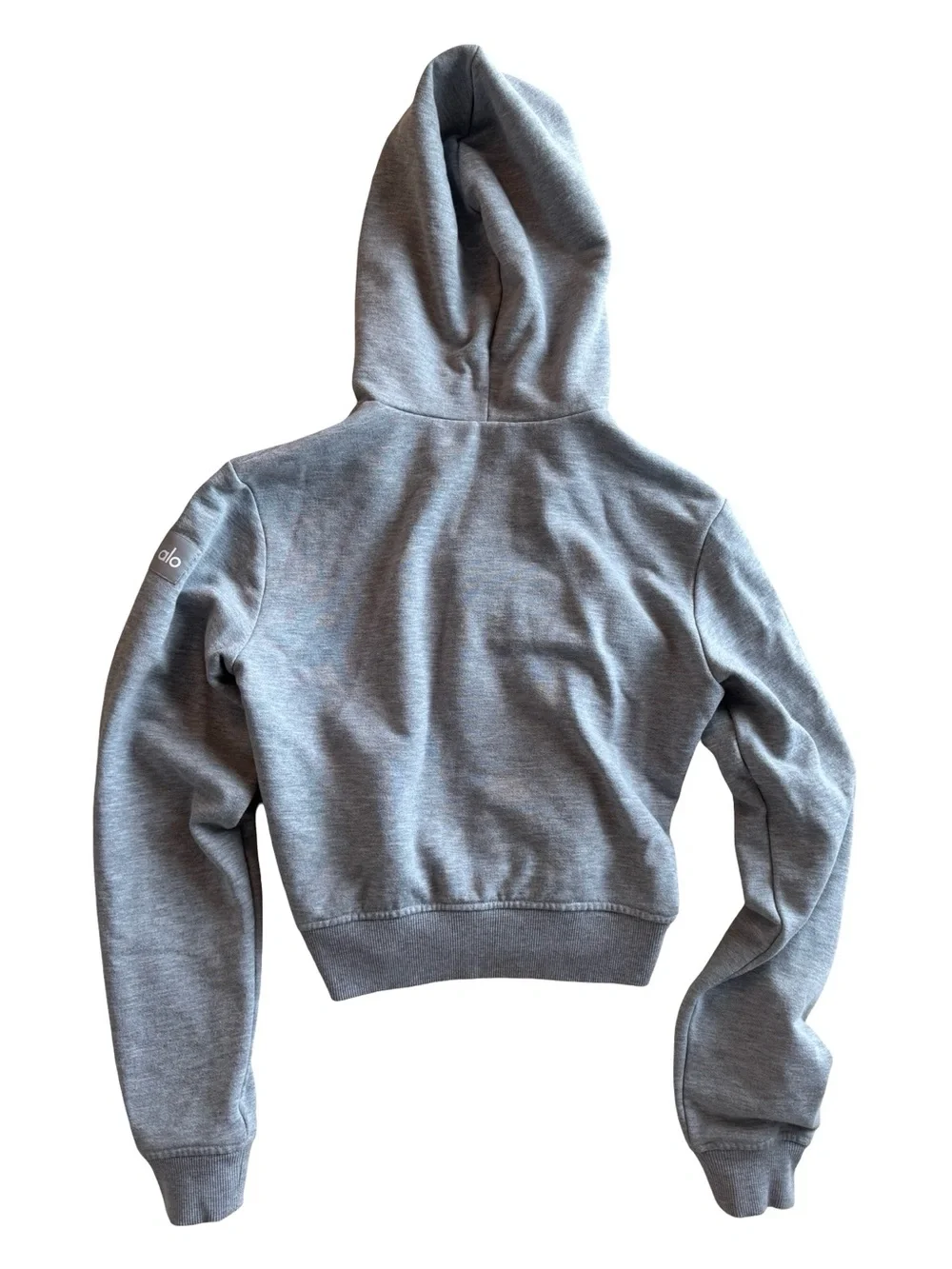 ALO Yoga Women's Gray Zip Hoodie Jacket Approx Size small